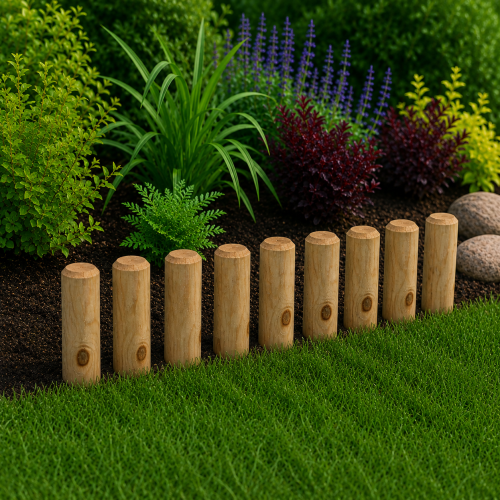 Mini palisada 30xø6 cm, impregnacja zieleń_ogród.png